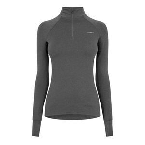 USA Womens/Ladies Plain Long-Sleeved Base Layer Top / Charcoal